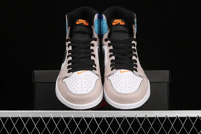 All categories Air Jordan Jordan series basketball shoes Air Jordan 1 High L version Union x Air Jordan 1 High OG AJ1 Joe 1 Klein blue color matching high-top basketball shoes DC6515-100